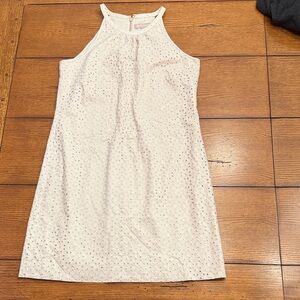 Banana Republic Cream Eyelet Dress